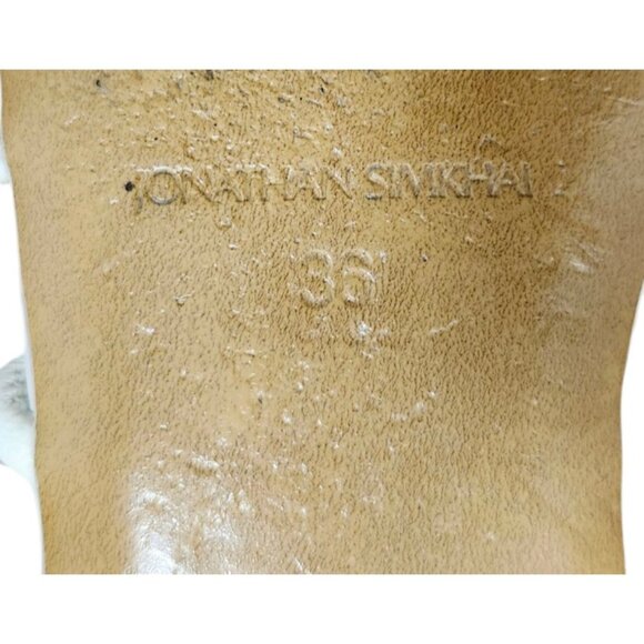 Jonathan Simkhai Susan Ivory Leather Wrap Sandal Size 5.5/EU 36 - Picture 11 of 12